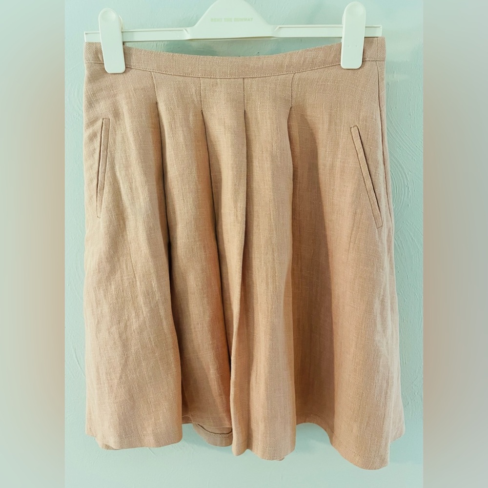 Everly Linen Skirt with Pockets